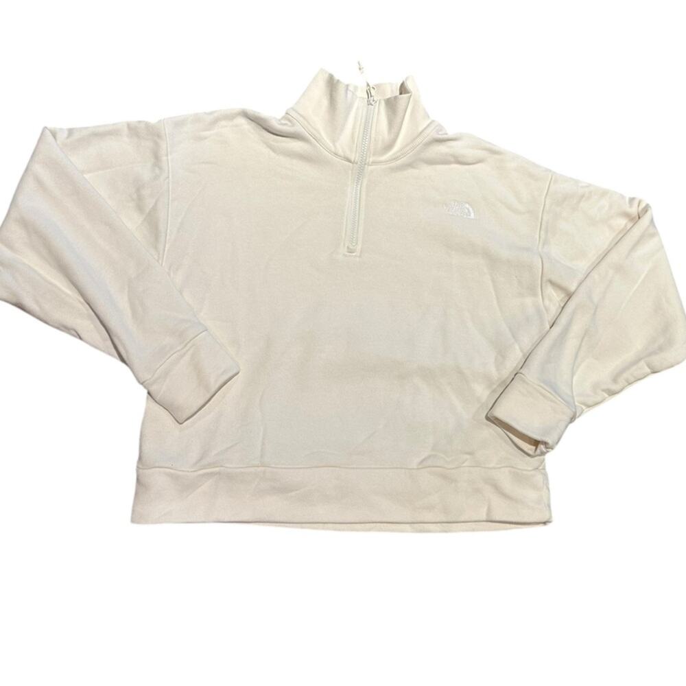 The North Face Women's Cream Half-Zip Sweatshirt